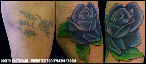 Looking for unique Joseph Pasternak Tattoos?  Rose Cover-Up